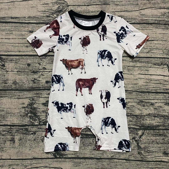 Vintage cow romper