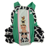Green farm animals romper