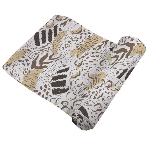 Animal Print Bamboo Swaddle